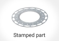 Stamped part