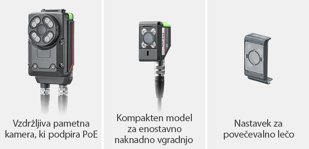 Vzdržljiva pametna kamera, ki podpira PoE / Kompakten model za enostavno naknadno vgradnjo / Nastavek za povečevalno lečo