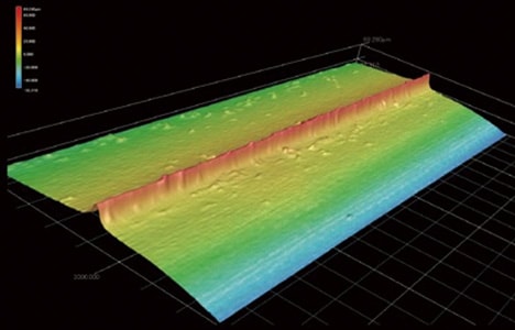 Advantage 1: Complete measurement in as little as one second. The 3D shape of the entire target surface can be captured accurately with a single measurement.