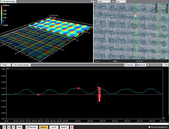 Quantify the 3D Shape of Textured Sheets