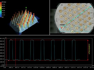 Profile measurement of connector pins