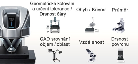 [Geometrické kótování a určení tolerance / Drsnost čáry] [Ohyb / Křivost] [Průměr] [CAD srovnání objem / oblast] [Vzdálenost] [Drsnost povrchu]