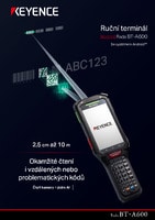 Řada BT-A600 Ruční terminál Katalog