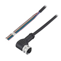 OP-88898 - Standardní splétaný kabel M12 tvar L 10 m PVC