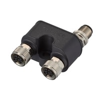 OP-88941 - Napájecí Y-konektor M12(L) 5-pin zástrčka / M12(L) 5-pin zásuvka