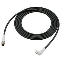 OP-88070 - Kabel s konektorem M8 tvaru L 2 m PUR