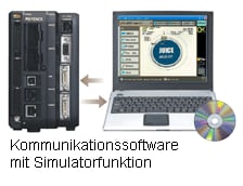 Kommunikationssoftware mit Simulatorfunktion