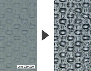 Links: normaal/rechts: HDR-beeldopname (30×)