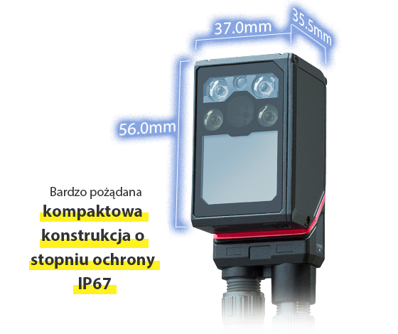 Bardzo pożądana kompaktowa konstrukcja o stopniu ochrony IP67