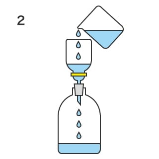 Przefiltrować wypłukany płyn przez filtr membranowy w celu wychwycenia obcych cząstek.